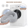 thumbnail image 4 of OYANTEN Fluffy Cat Beds for Large Cats Small Dogs Machine Washable Misty Gray/20in, 4 of 7