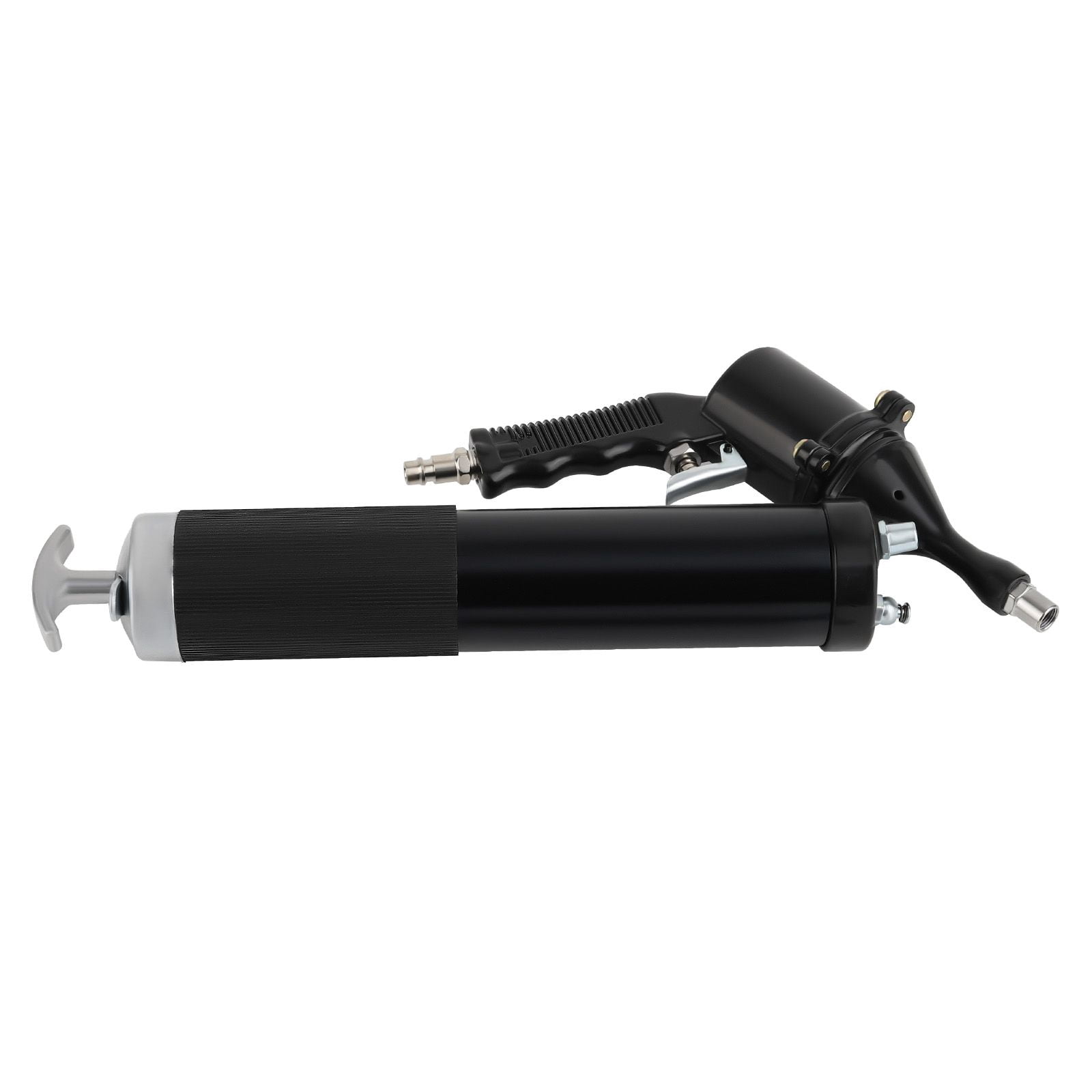 Pneumatic Air Operated Grease Gun 6000 PSI Heavy Duty Aluminum 14 oz Capacity with Flex Hose for Vehicle Lubrication, Tractors, Chassis, Ball Joints and Machinery, SKU 52618290