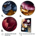 thumbnail image 3 of Designart Burgundy And Blue Floral Bunch II Canvas Wall Art, 3 of 5