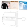 thumbnail image 4 of HINTRMENT 2Pcs Foldable Plastic Hoodie Hangers Stretchable Adjustable Width Clothes Drying Rack, 4 of 7