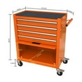 thumbnail image 7 of 4 Drawers Multifunctional Tool Cart with Wheel Steel Tool Chest Storage Cabinet, 7 of 7