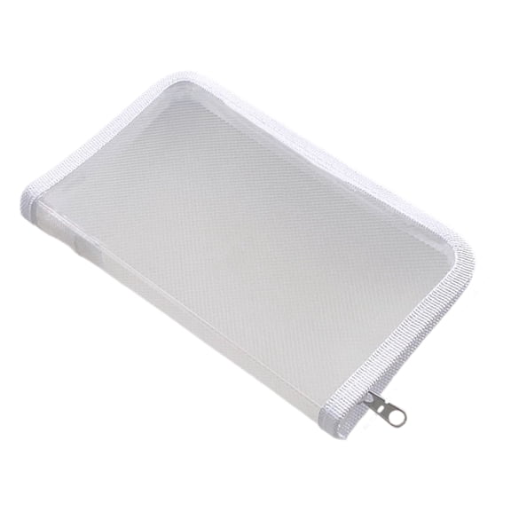 Clear File Storage Pouches Zippered Closure Receipt Folder Small Document Organiser Case For School Supplies