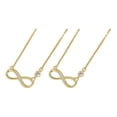 thumbnail image 1 of Guardurnaity 2x Cadena de plata blanca con textura para facilitar la limpieza y el mantenimiento. Collar de plata con forma de corazón para mujer. Accesorio para el cabello color dorado, 2*1 collares, 1 of 6
