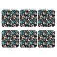 thumbnail image 2 of Pofeuu Rottweiler Print Leather Coasters Set of 6, Round Cups Mugs Mat Pad for Home Kitchen Heat Resistant Drink Coasters,Square, 2 of 7