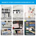 thumbnail image 7 of Magnetic Strips with Adhesive Backing Magnet - Heavy Duty Sticky Magnet for DIY Projects - 10 Pack with Metal Plates - Cut to Shape - Strong Hold & Durable - Ideal for Tool Racks, Fridge, 7 of 7