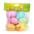 thumbnail image 2 of HongHeng Easter Hanging Eggs Colorful Plastic Easter Eggs Easter Hanging Ornaments Easter Decoration Set of 6, 2 of 7