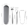 thumbnail image 5 of Tongue Scraper - Stainless Steel Tongue Cleaners - Tongue Cleaners curee Bad Breath - Bad Breath Scrapper - Tongue Cleaner To Help Your Oral Hygiene - Fresher Breath And Healthy Mouth, 5 of 8