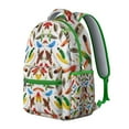 thumbnail image 2 of Boho Fashion Backpack for Women - Spacious Campus Daypack with 17" Laptop Compartment, Water-Resistant Oxford Fabric, Stylish Tribal Design, 2 of 6