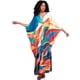 thumbnail image 2 of LOUSEA Vestido caftán con estampado de animales para mujer, caftán de talla grande con alas de murciélago, vestido largo para descansar, 2 of 4