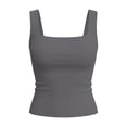 thumbnail image 7 of Sleeveless Slim-Fit Tank Top for Women Square Neck Solid Color Cami Soft Breathable Stretchy Basic Layering Top for 2026 Daily Casual Wear, 7 of 7