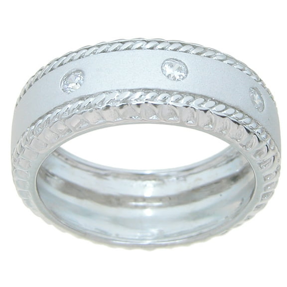 925 Sterling Silver Mens Wedding Rings & Wedding Band Makes Great Anniversary Gifts for Him
