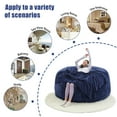 thumbnail image 5 of Pixafog Bean Bag Chair for Adults with Filling,Removable Washable Flannel Cover,U-shape Pillow,Blanket & Carpet,6ft, 5 of 8