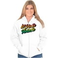 thumbnail image 3 of Earth Day Go Green Reuse Recycle Unisex Fleece Graphic Zip Up Hoodie Brisco Brands 2X, 3 of 5