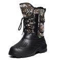 thumbnail image 1 of Bottes de Neige d'Hiver pour Hommes Imperméables Isolées Chaussures de Chasse Randonnée en Plein Air, 1 of 6