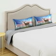 thumbnail image 5 of Dailycode Satin Pillow Case Standard Silk Pillow Cover for Hair and Skin Envelope Closure Deer and American Flag 20"x26", 5 of 9