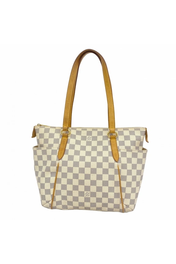 Pre-Owned Louis Vuitton Damier Azur Totally PM Tote Bag N51261 White Women's