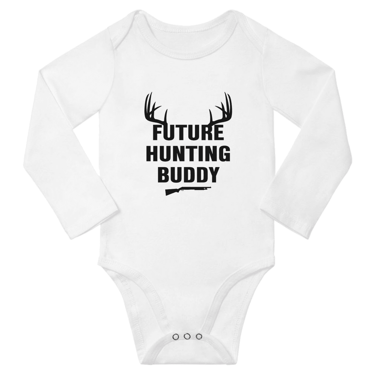 Future Hunting Buddy Cute Baby Long Sleeve Outfits Bodysuits Boy Girl