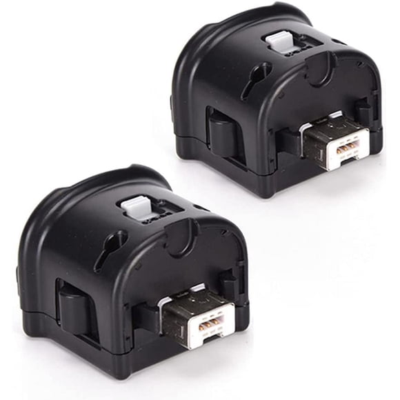 Wii Motion Plus Adapter , 2 Paquets d'Accessoires de Mise à Niveau Motion pour Télécommande Wii (Noir)