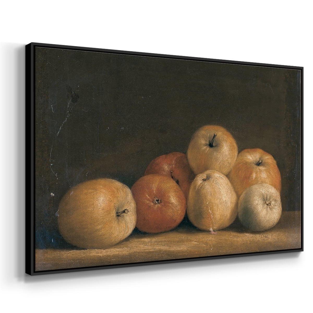 Vintage Botanical Print-LXXVIII By Wexford Home Framed in Black Wood Gallery Wrapped Canvas 25 in. x 37 in.