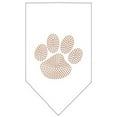 thumbnail image 2 of Pet and Dog Bandana Rhinestone, "Paw Orange", 2 of 10