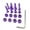 Purple, variant on Beisidaer 8Pcs Skateboard Screw 1 Inch Color Plating 25Mm Bridge Screw