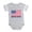 Heather Gray, variant on CafePress - USA Flag - Cute Infant Baby Football Bodysuit