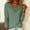 *Green, variant on Women's Draped Neckline Long Sleeve Top,Casual Trendy Lightweight Tunic Tops White,Womens Plus XL