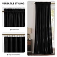 thumbnail image 3 of NICETOWN Velvet Blackout Curtains 84 inches Long for Bedroom, Thermal Curtains Solid Heavy Drapes/Window Treatments, Black, 42"x84", Set of 2, 3 of 8