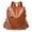 Brown, variant on Otqutp Women's Large Capacity Bag Backpack 2025 Soft Leather Texture Backpack Large Capacity Multi Purpose Casual Backpack(Black,One Size)