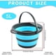 thumbnail image 2 of 5l Collapsible Bucket, Collapsible Plastic Bucket, Collapsible Round Bin, Collapsible Round Bucket, Portable Fishing Water Bucket For Travel, Cars, Ca, 2 of 4