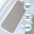 thumbnail image 5 of Extra Long Bath Tub & Shower Mat 39x16, Wet Floor Non-Slip for Elderly & Kids Bathroom, 30% Longer Bathtub Mats, 200 Suction Cups, Drain Holes, Machine Wash, Tan, 5 of 5