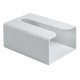 thumbnail image 5 of Wosthever Caja de pañuelos de baño montada en la pared Caja de almacenamiento de papel de cocina Organizador de servilletas de baño sin gris 2piezas, 5 of 6