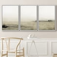 thumbnail image 3 of IDEA4WALL Framed Wall Art Print Set Minimalist Watercolor Tan Sand Landscape Abstract Shapes Illustrations Modern Decorative Boho for Living Room, Bedroom, Office - 24"x36"x3 White, 3 of 5