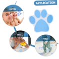thumbnail image 2 of Pegatinas antideslizantes con estampado de pata de perro para niños, pegatinas impermeables para bañera, bañera plegable, decoración adhesiva para patas adhesivas para adultos, 10 Uds., 2 of 5