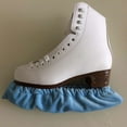 thumbnail image 4 of Justharion 2 Pièces de Patin à Glace Couverture Chaussures à Roulettes Souples Protection Anti-Poussière Unisexe Réutilisable Intérieur Lavable Patin à Roulettes Bleu Clair 1Set, 4 of 6