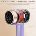 thumbnail image 4 of Cordless Rechargeable Hair Dryer With 3 Speeds And Heat Settings Portable Wireless Blow Dryer For Travel Home Gift, C, 4 of 7
