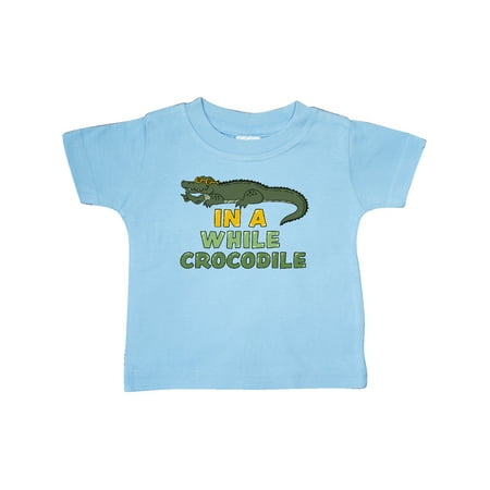 

Inktastic In a While Crocodile with Cool Green Crock in Sunglasses Gift Baby Boy or Baby Girl T-Shirt