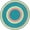 AQUA, variant on Kid Essentials - Misc Sold Color Area Rugs Ripples, 5'4" Round, Woodland