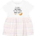 thumbnail image 3 of Inktastic I Love My Yaya to the Moon and Back Girls Baby Dress, 3 of 5