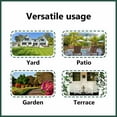 thumbnail image 5 of vidaXL Mesh Garden Gate Galvanized Steel Privacy Border Enclosure 68.9"/78.7", 5 of 6