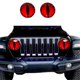 thumbnail image 2 of Beast Eyes Headlight Decal, 3D Eyes Sticker Decal Green, 2 of 5