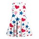 thumbnail image 5 of Odeerbi Niñas Día de La Independencia A-Línea Vestido de Tanque Verano Patriótico Estrella Raya Cuello Redondo Vestido de Sol Casual, 5 of 7