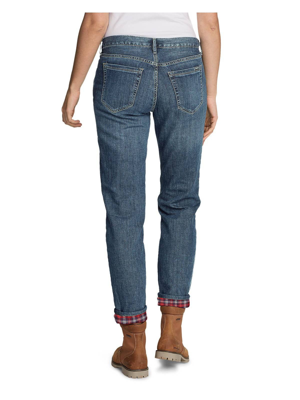 womens flannel lined jeans walmart