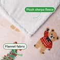 thumbnail image 4 of Cozy Printed Throw Christmas Blanket - 300 GSM Fleece Throw Size for Home Decoration, Ultra Soft Blanket (Throw - 50" x 60") - I, 4 of 6