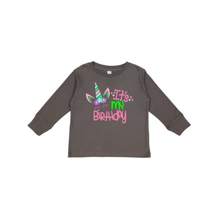

Inktastic It s My Birthday Unicorn Gift Toddler Boy or Toddler Girl Long Sleeve T-Shirt