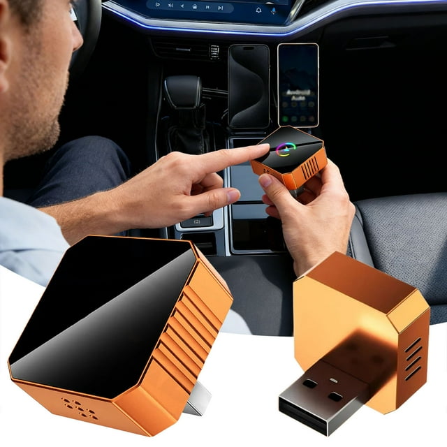 BotaniNest Wireless Carplay Adapter 2026 | Wired Carplay To Wireless|Fast Connection Adapter For IPhone&Android Auto|Plug&Play Mini USB Design For With Factory Wired Carplay