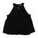 thumbnail image 1 of bar III - Camiseta con cuello halter para mujer, color negro, XS, 1 of 1