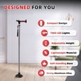 thumbnail image 7 of BigAlex Folding Walking Cane with Dual LED Lights, Adjustable Height Lightweight Walking Stick with Stable Rubber Base and Carrying Bag for Men Women and Seniors, 7 of 7