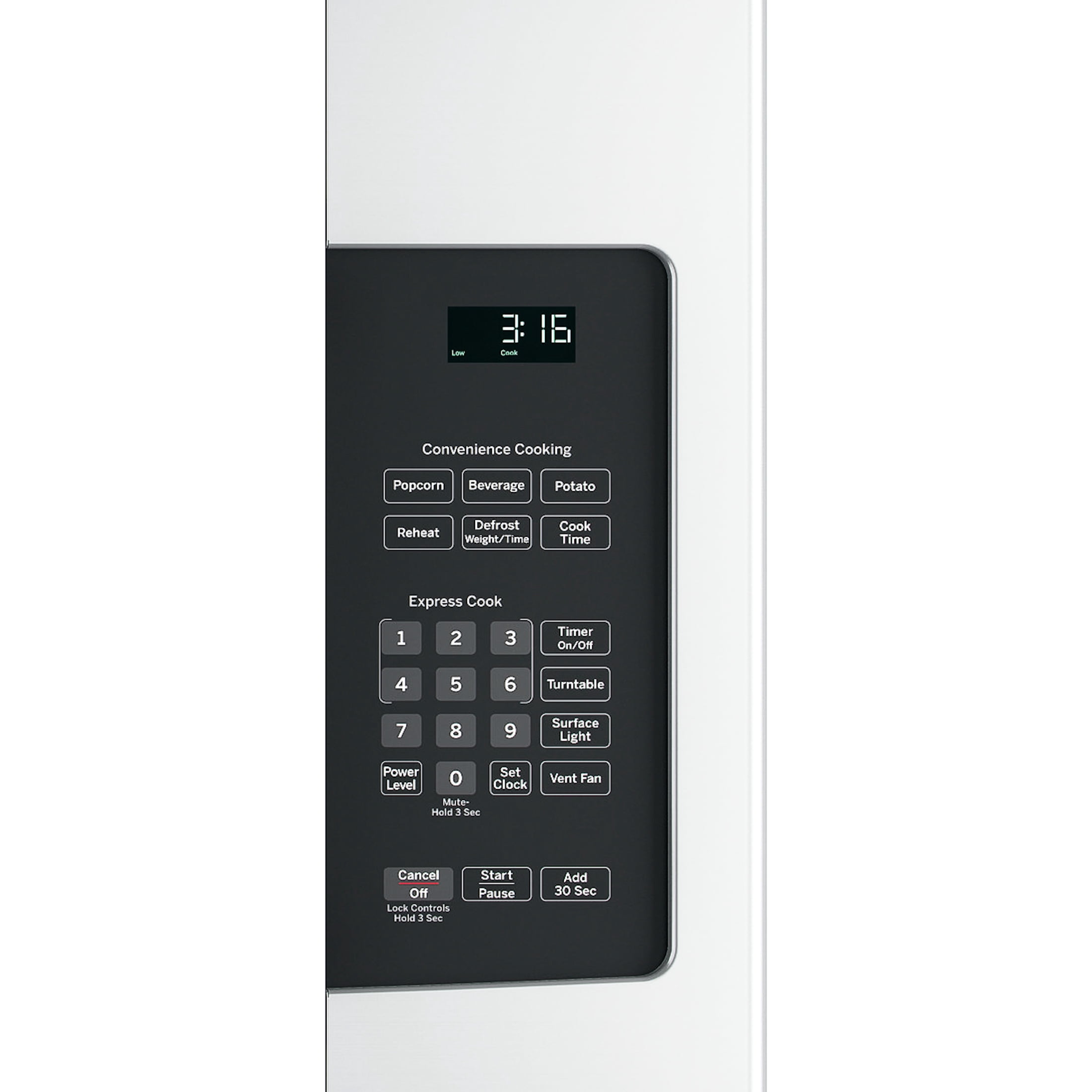 GE 1.6 cu ft Over-the-Range Microwave Oven, Stainless Steel, 1000W, Vent 300 CFM, Model JNM3163RJSS