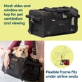 thumbnail image 2 of Sherpa Delta Airlines Travel Pet Carrier, Airline Approved & Guaranteed On Board - Black, Medium, 2 of 6